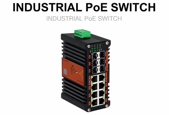 Managed Gigabit Poe Switch 8 Port 802.3At - Switch PoE Terkelola Industri L2+ 8