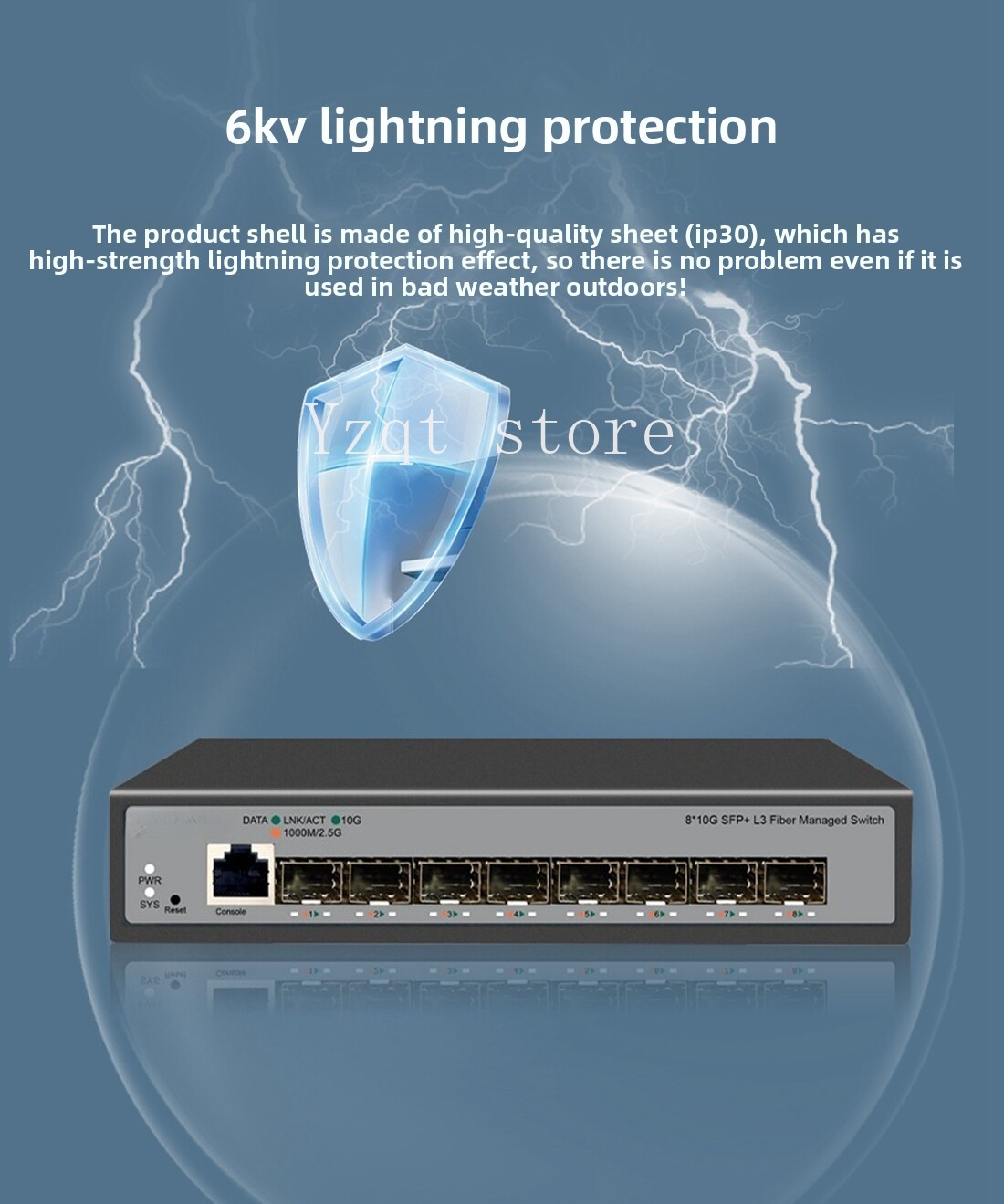 Sakelar Ethernet 10 Gigabit 8- - Sfp+ 10G Managed Switch 8 Port ulasan dan harga