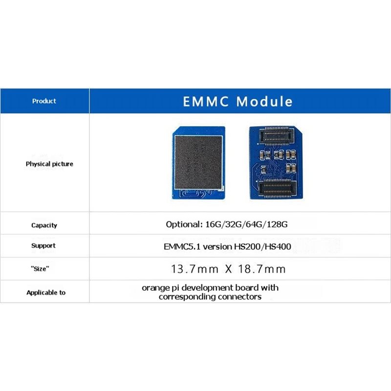 Modul A13E-EMMC 32GB Untuk Ora - Orange Pi 5 Plus 32Gb ulasan dan harga